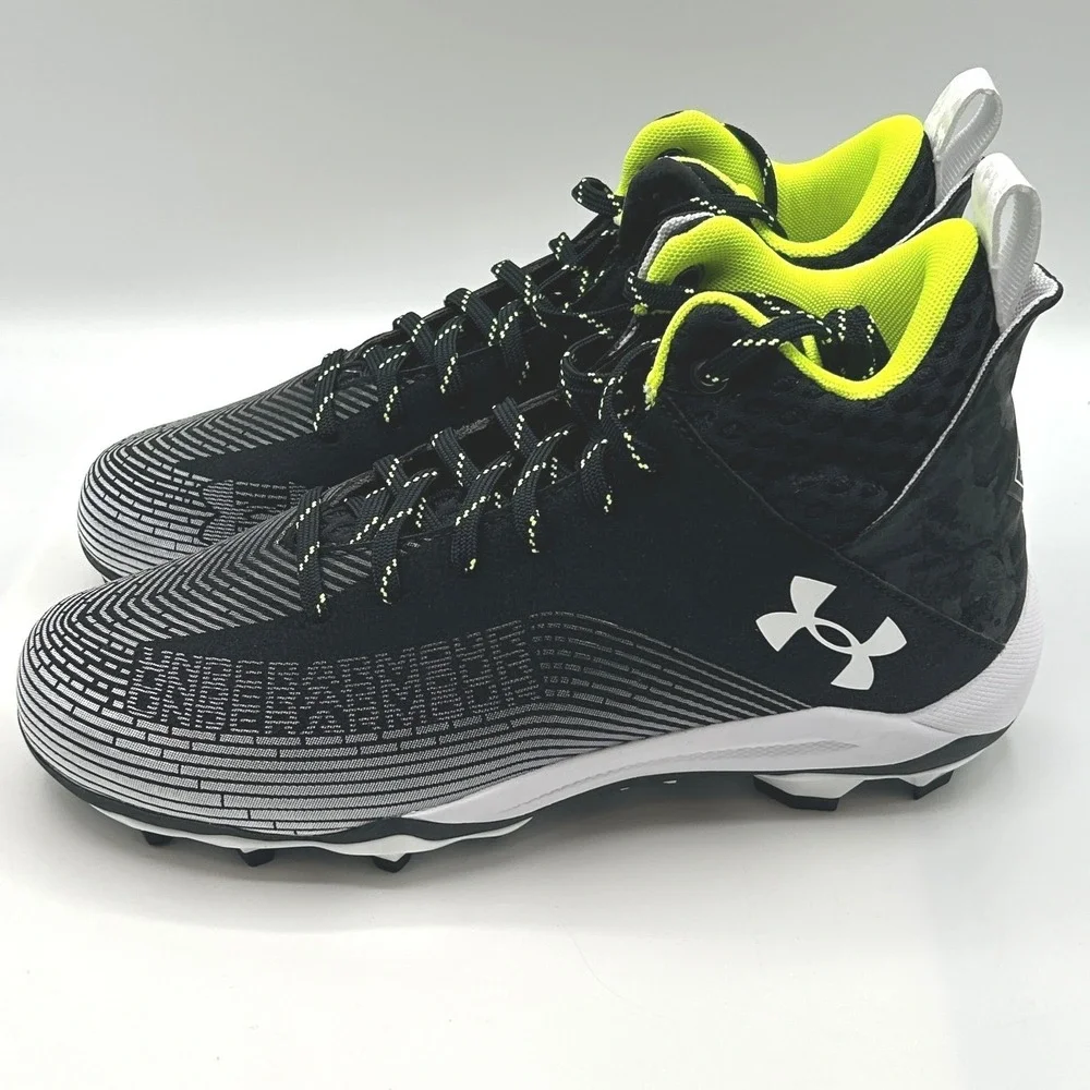 Under Armour  Hammer 2 MC Football Cleats Men's 11,EU:45,Black/Neon,3027306-001